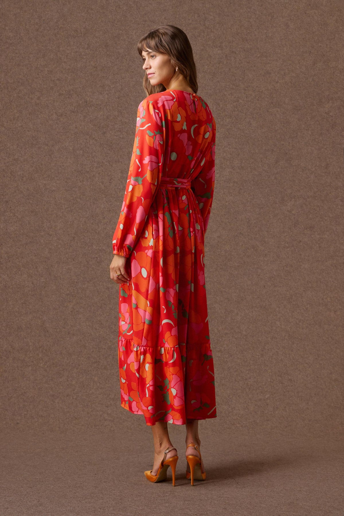 'CLAIRE' ΜΑΞΙ ΦΟΡΕΜΑ (RED) MAMOUSH