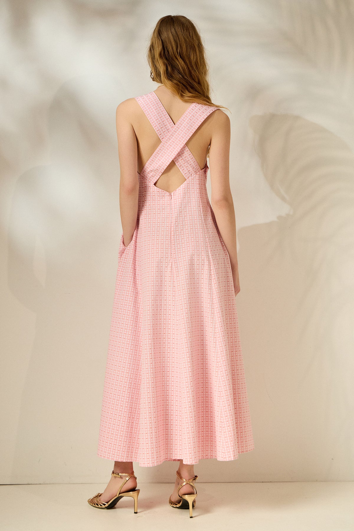 ‘ELENI’ ΚΑΡΟ ΜΙΝΤΙ ΦΟΡΕΜΑ (PINK) MAMOUSH
