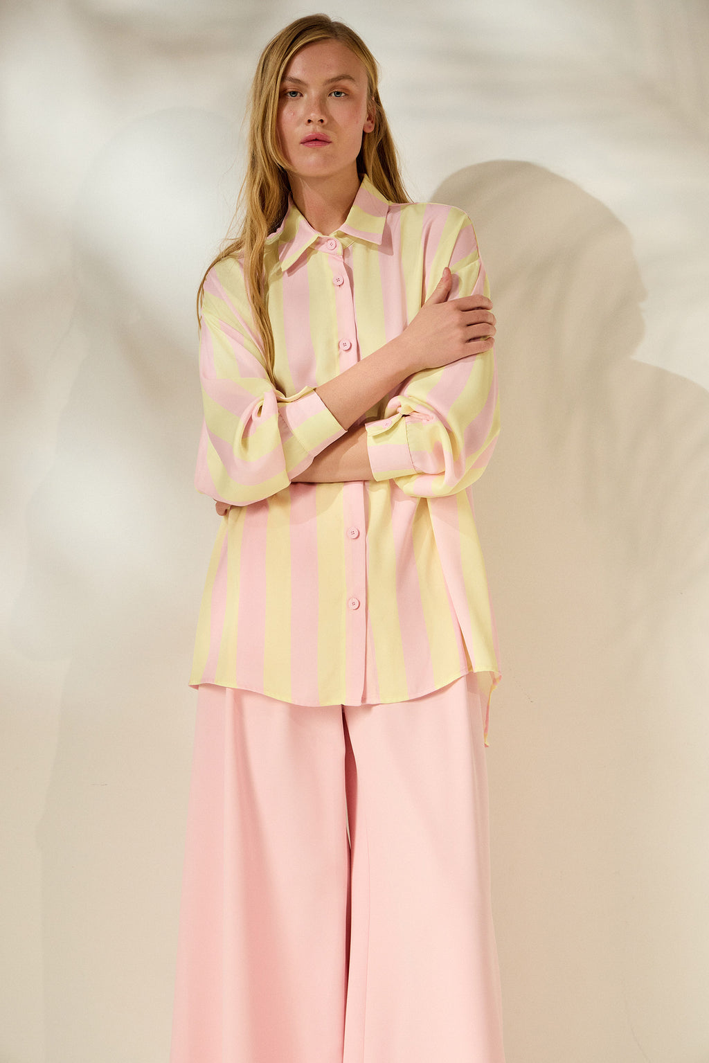 ‘ILIANA’ CROPPED ΠΑΝΤΕΛΟΝΙ (PINK) MAMOUSH