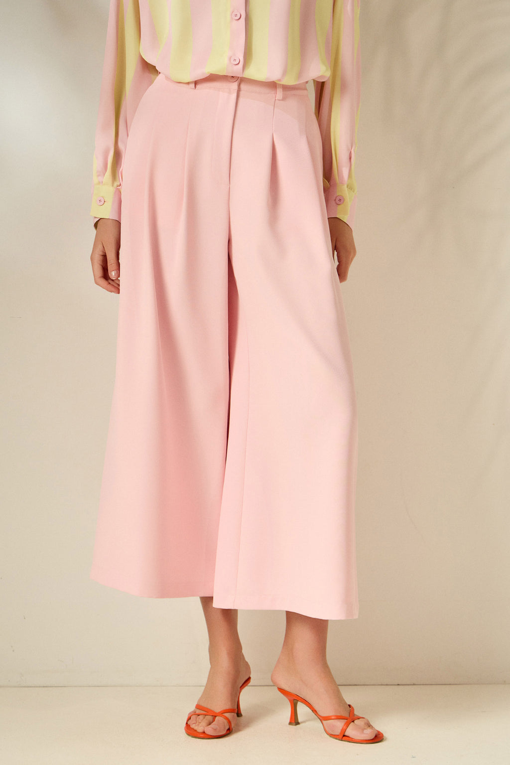 ‘ILIANA’ CROPPED ΠΑΝΤΕΛΟΝΙ (PINK) MAMOUSH