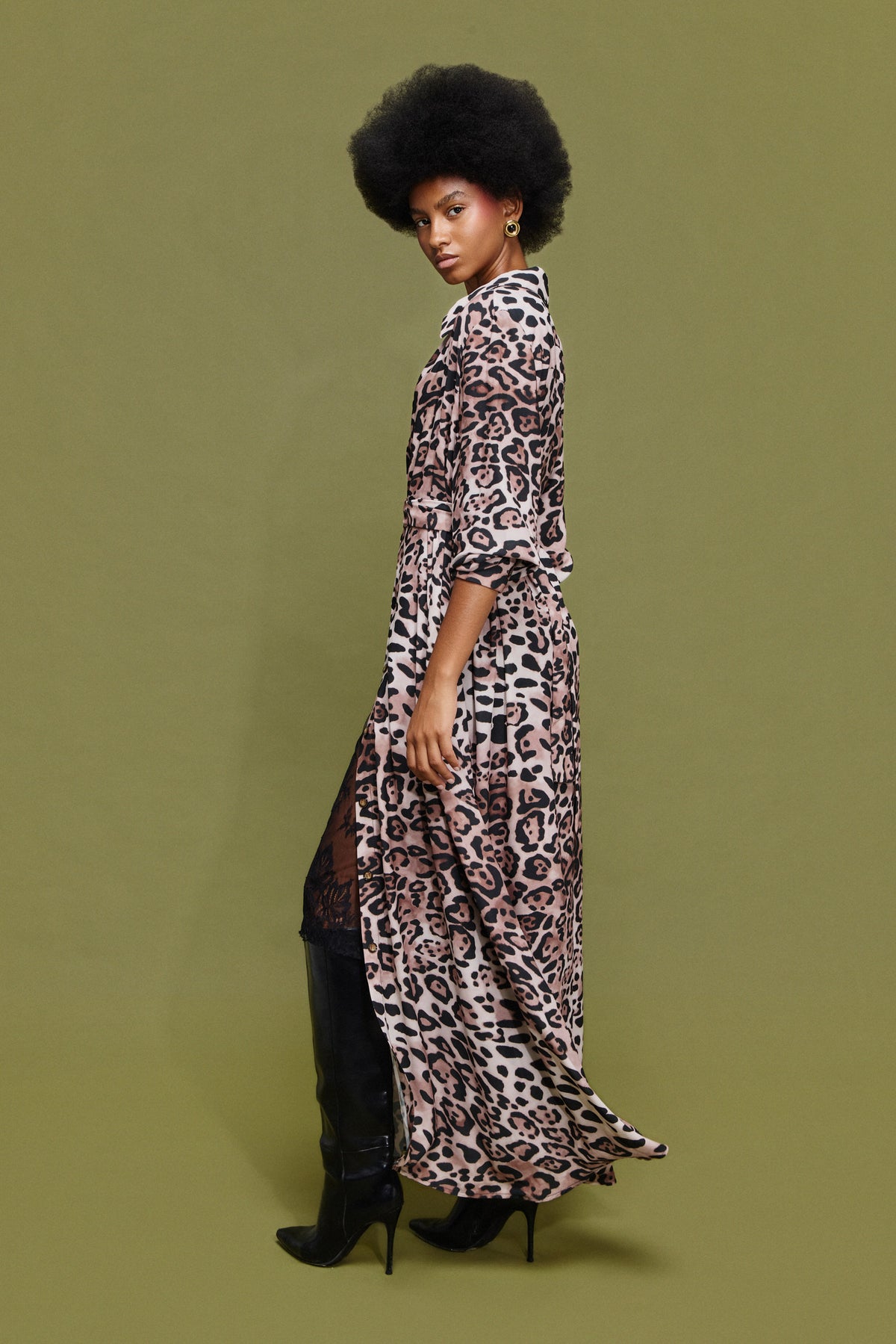 LIZA' ΣΕΜΙΖΙΕ ΦΟΡΕΜΑ (ANIMAL PRINT) MAMOUSH