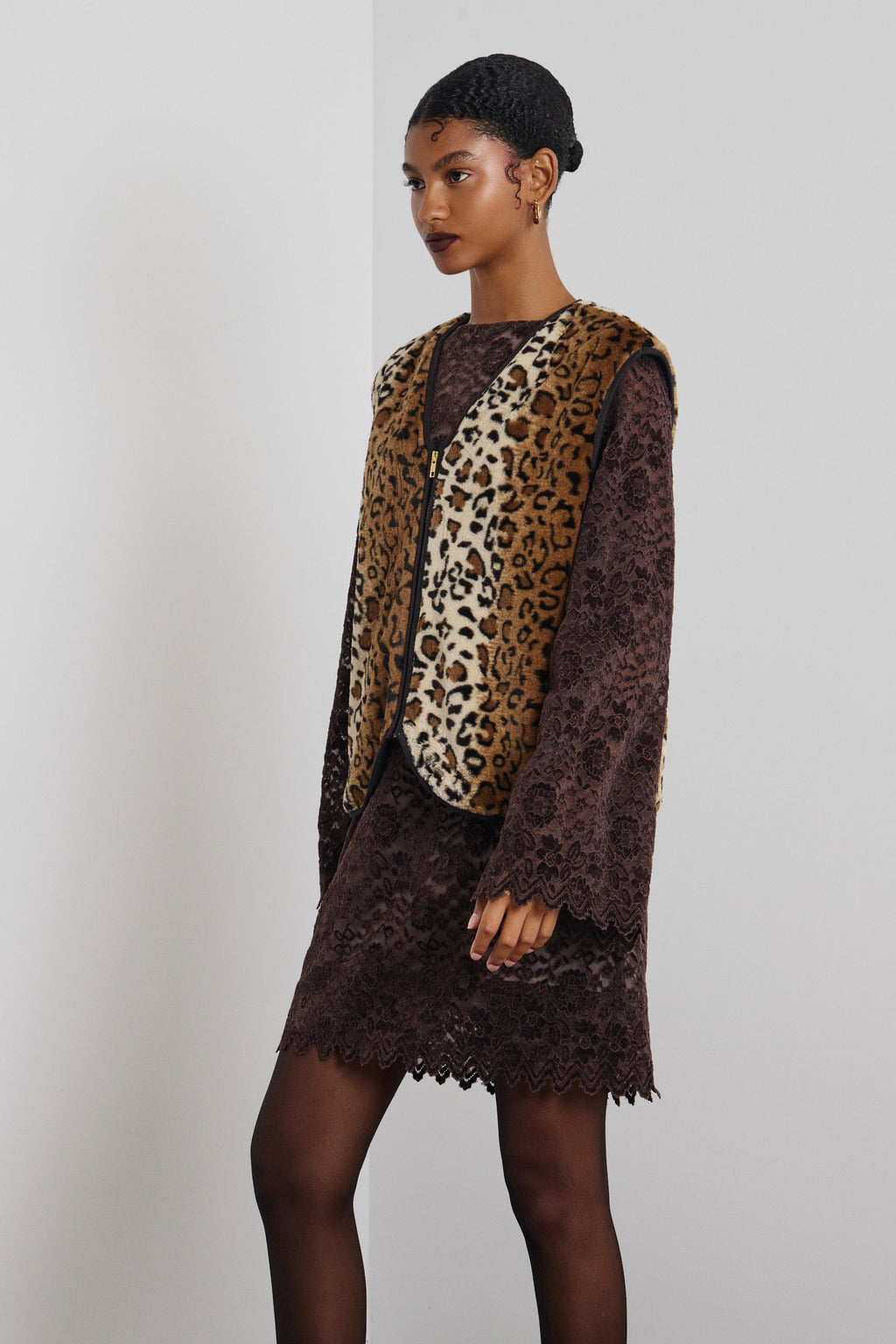 ‘EVI’ ΓΟΥΝΙΝΟ ΓΙΛΕΚΟ ANIMAL PRINT MAMOUSH