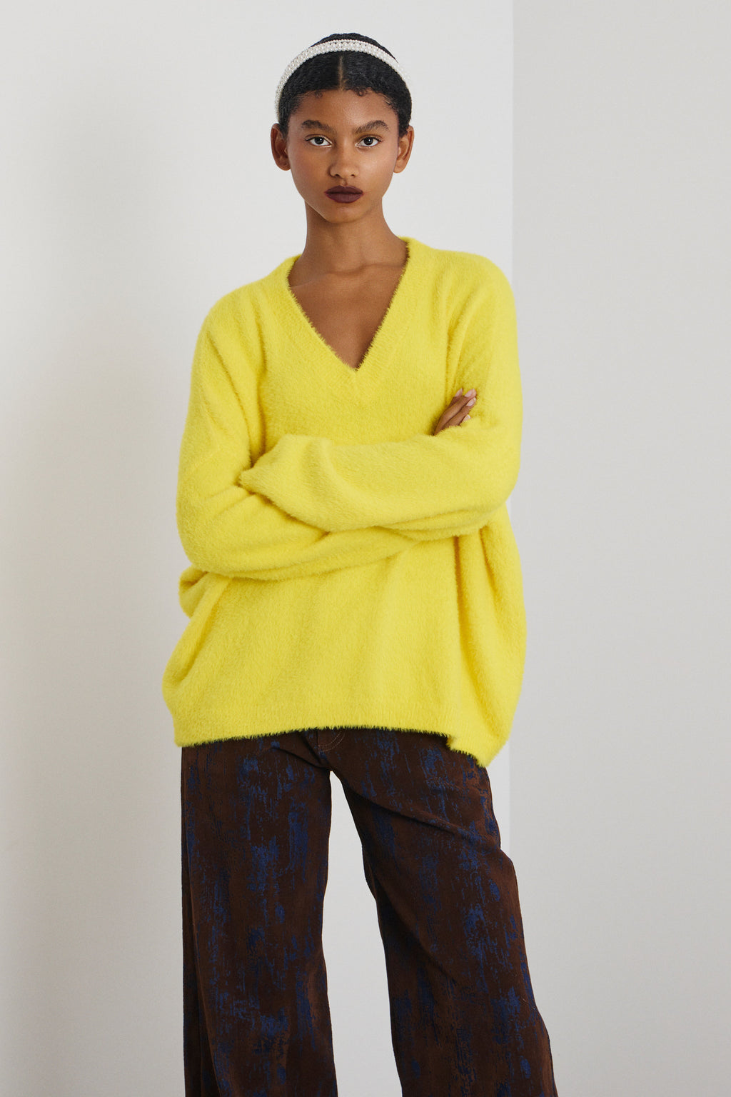 ‘AGNI’ ΠΛΕΚΤΗ ΜΠΛΟΥΖΑ (YELLOW) MAMOUSH