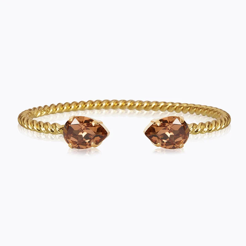 ΒΡΑΧΙΟΛΙ MINI DROP/ LIGHT SMOKED TOPAZ CAROLINE SVEBDBOM